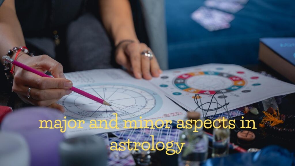 astrologer drawing a birth chart